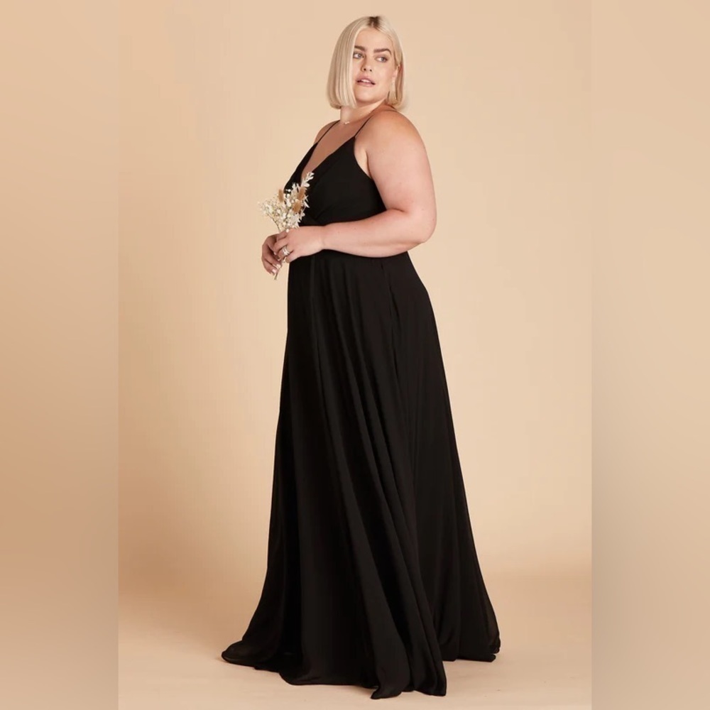 NWT Birdy Grey Kaia Dress in Chiffon Black - Picture 3 of 6
